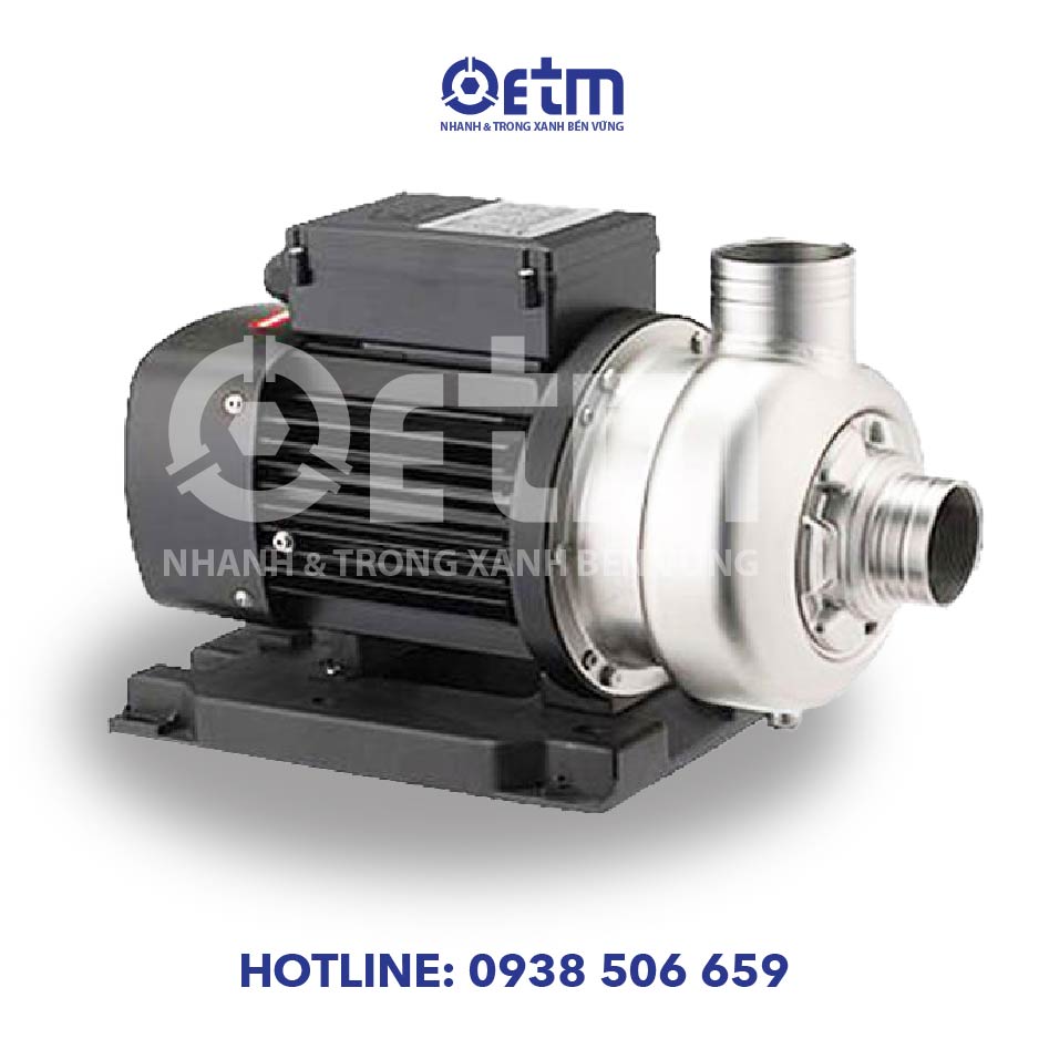 BƠM DÂN DỤNG TRỤC NGANG ĐẦU INOX, THÂN BĂNG GANG SWO-220